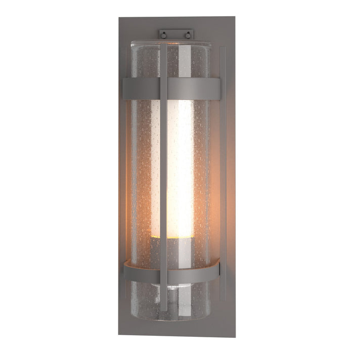 Hubbardton Forge 305898-SKT-78-ZS0656 One Light Outdoor Wall Sconce, Coastal Burnished Steel