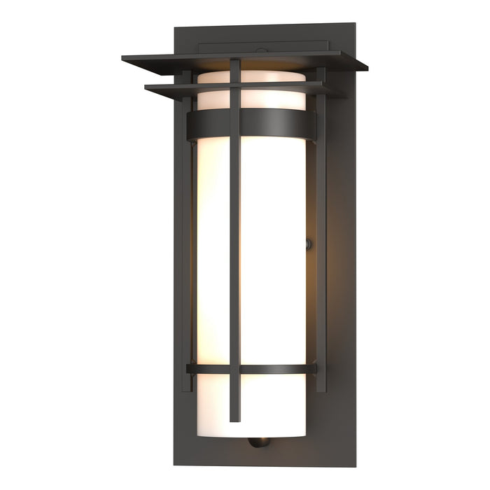 Hubbardton Forge 305992-SKT-14-GG0066 One Light Outdoor Wall Sconce, Coastal Oil Rubbed Bronze