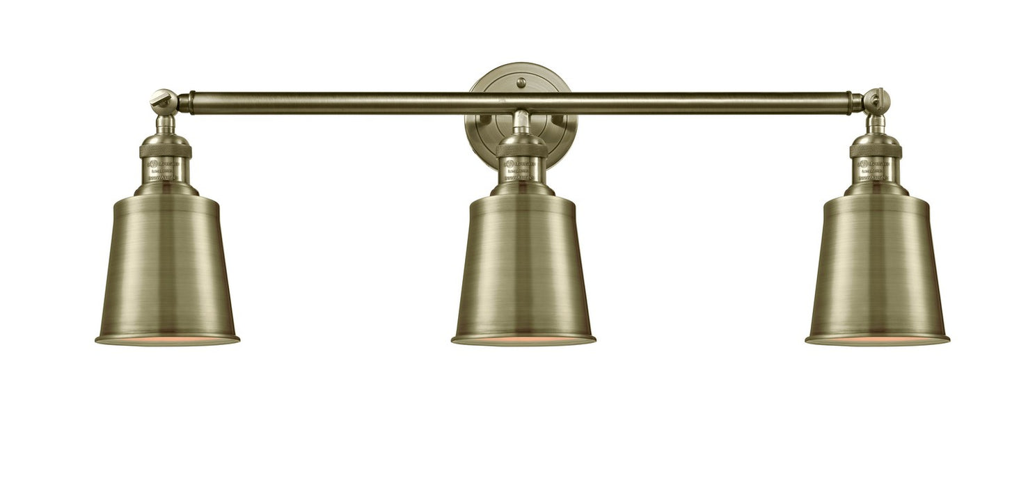 Innovations 205-AB-M9-AB Three Light Bath Vanity, Antique Brass