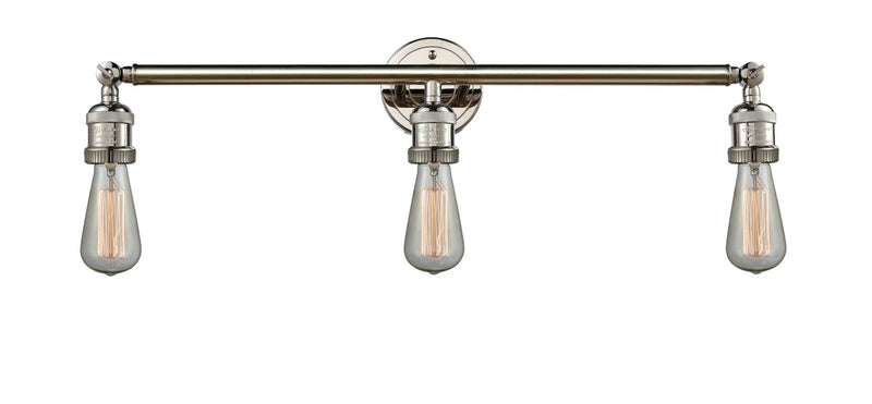 Innovations 205-PN Three Light Bath Vanity, Polished Nickel