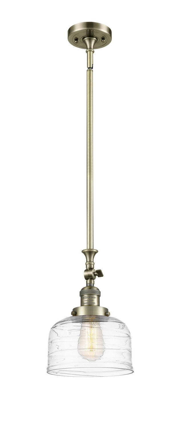 Innovations 206-AB-G713 One Light Mini Pendant, Antique Brass
