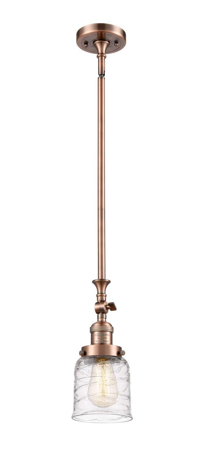 Innovations 206-AC-G513 One Light Mini Pendant, Antique Copper