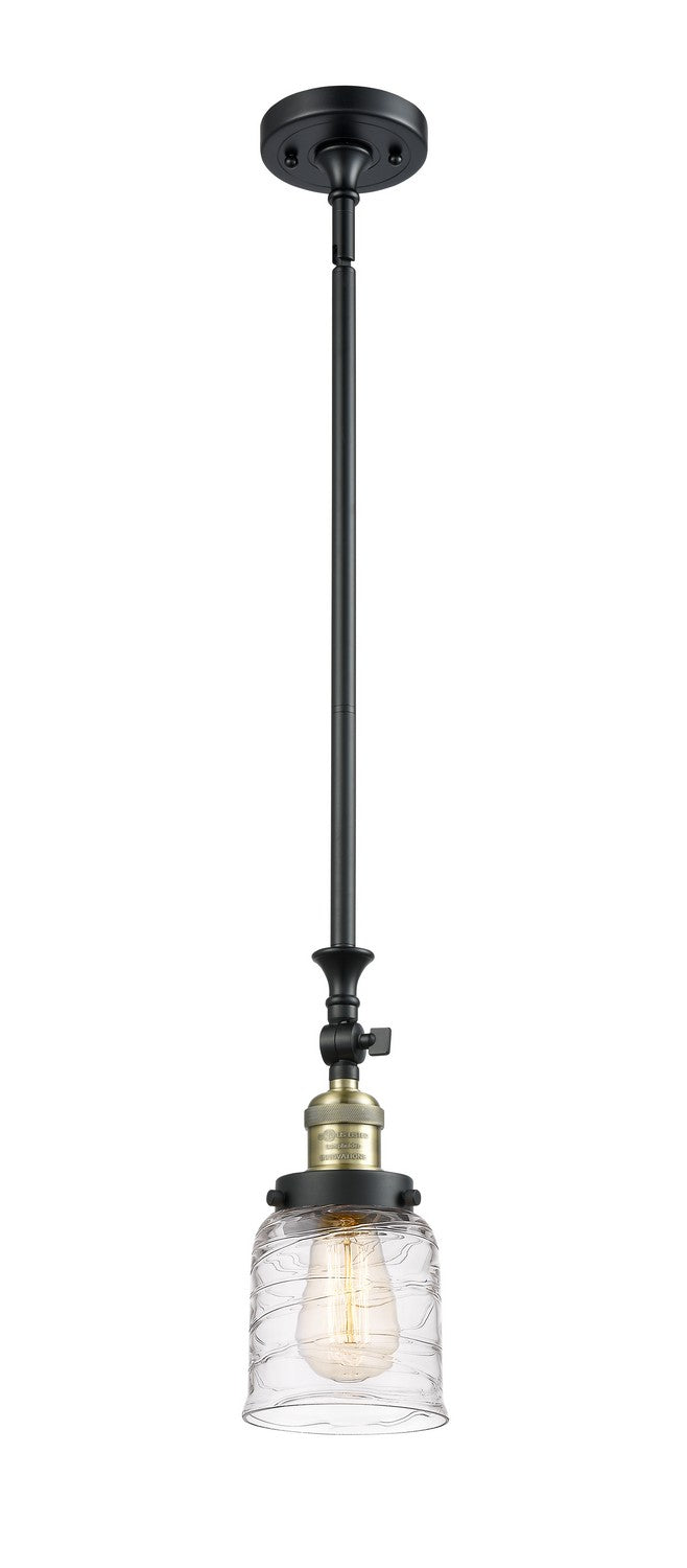 Innovations 206-BAB-G513 One Light Mini Pendant, Black Antique Brass