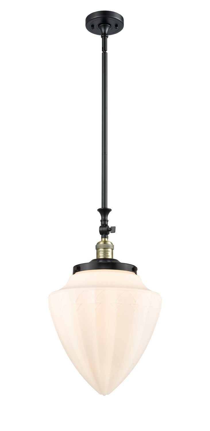 Innovations 206-BAB-G661-12 One Light Mini Pendant, Black Antique Brass