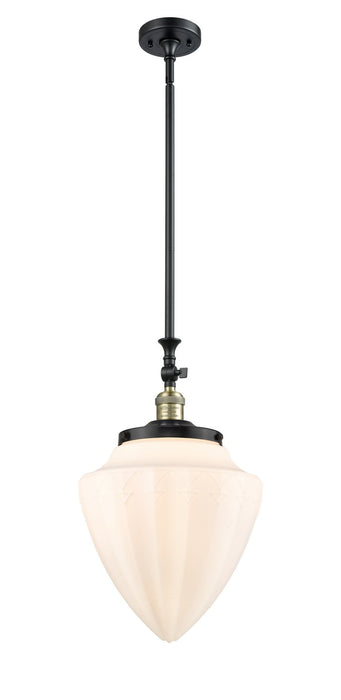Innovations 206-BAB-G661-12 One Light Mini Pendant, Black Antique Brass