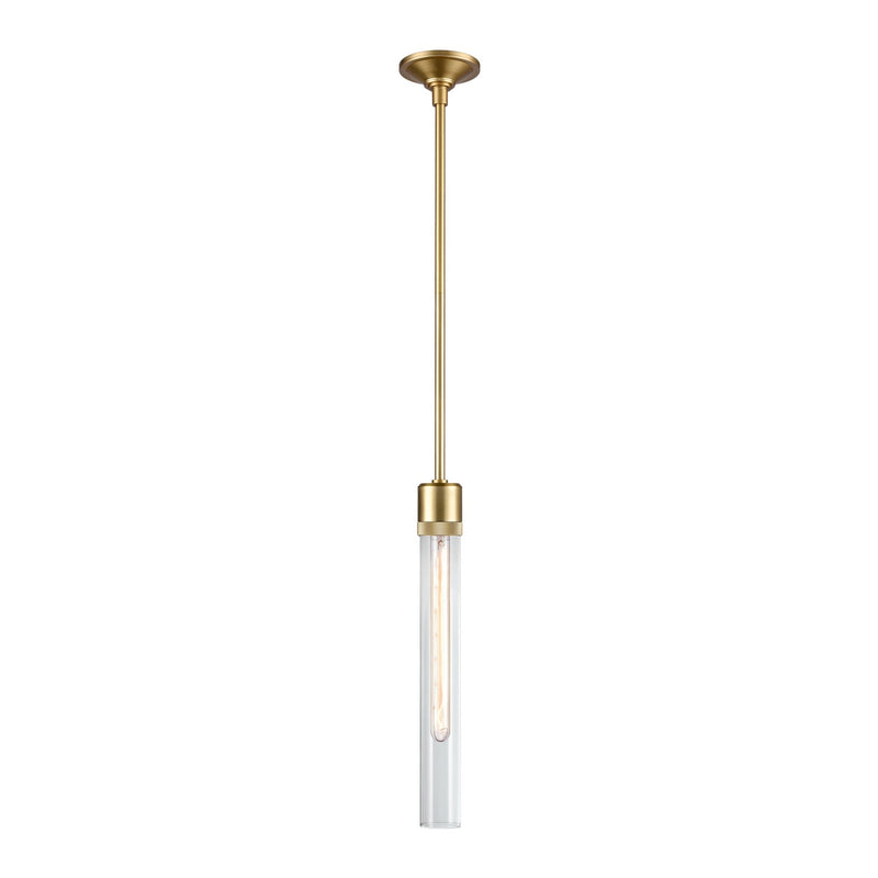 Zeev Lighting P11705-E26-AGB-G2 One Light Pendant, Aged Brass