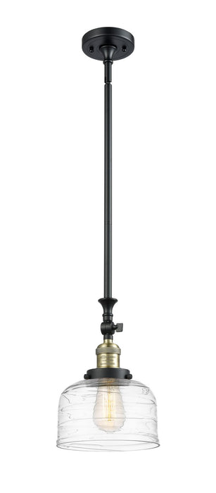 Innovations 206-BAB-G713 One Light Mini Pendant, Black Antique Brass