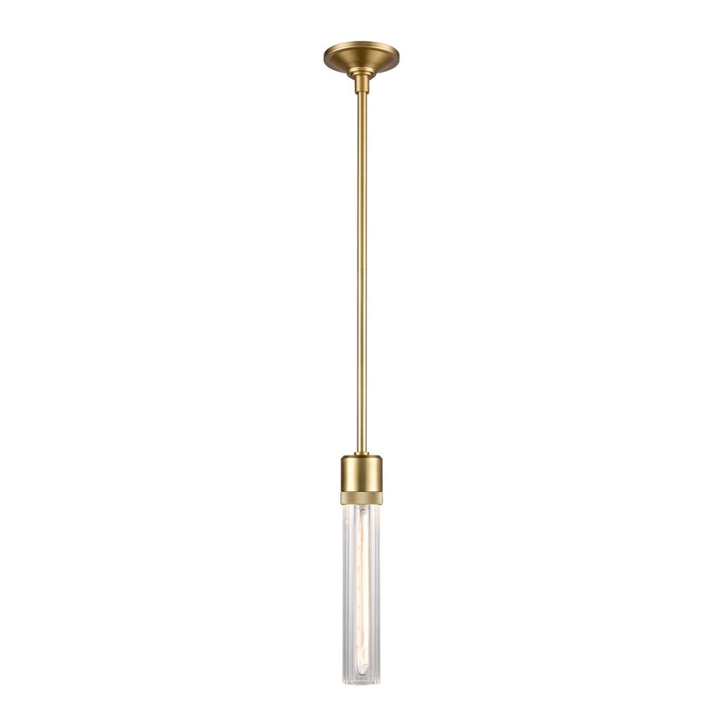 Zeev Lighting P11705-E26-AGB-G3 One Light Pendant, Aged Brass