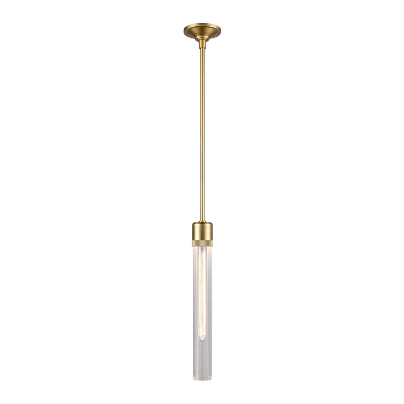 Zeev Lighting P11705-E26-AGB-G4 One Light Pendant, Aged Brass