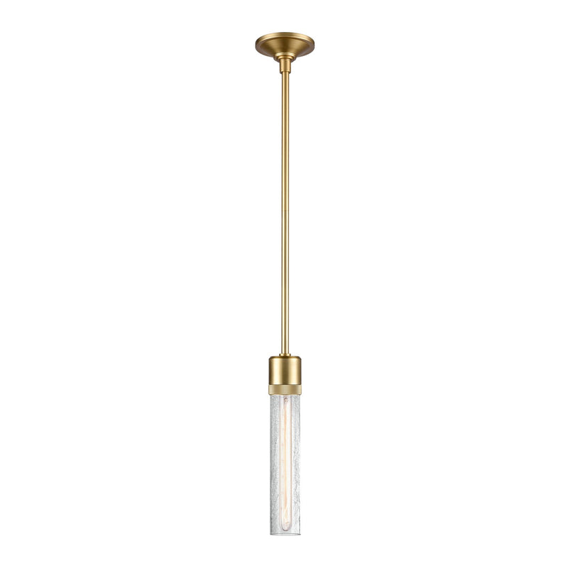 Zeev Lighting P11705-E26-AGB-G5 One Light Pendant, Aged Brass