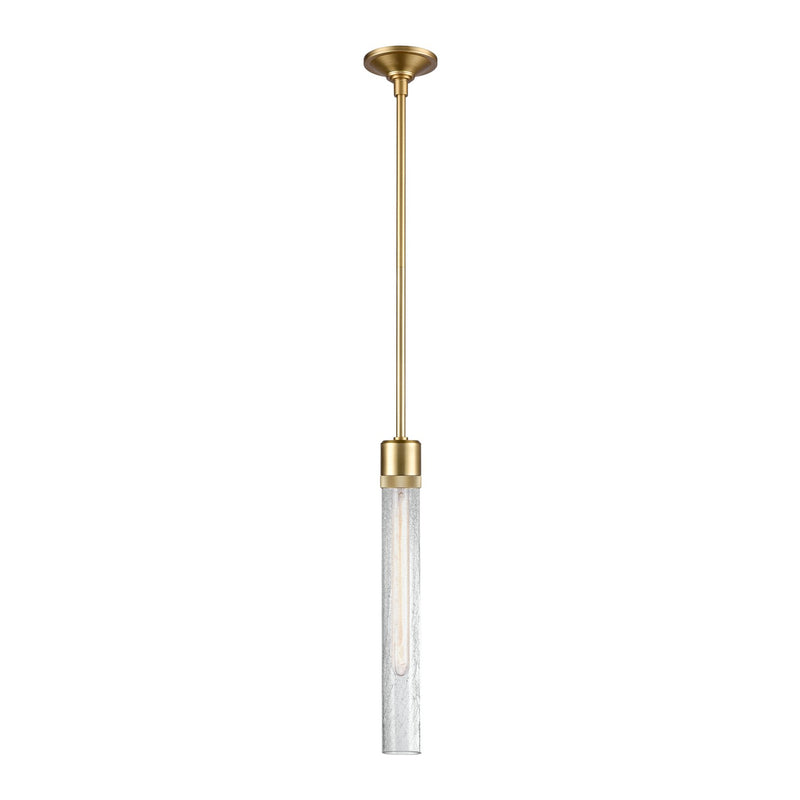 Zeev Lighting P11705-E26-AGB-G6 One Light Pendant, Aged Brass
