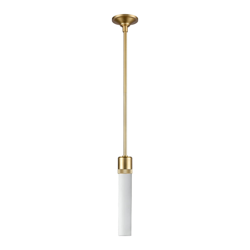 Zeev Lighting P11705-E26-AGB-G7 One Light Pendant, Aged Brass