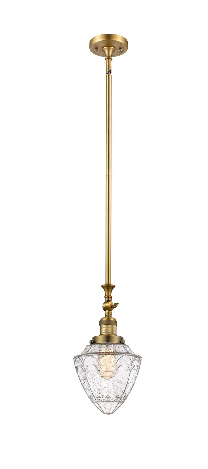 Innovations 206-BB-G664-7 One Light Mini Pendant, Brushed Brass