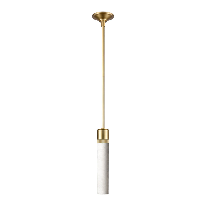 Zeev Lighting P11705-E26-AGB-G9 One Light Pendant, Aged Brass