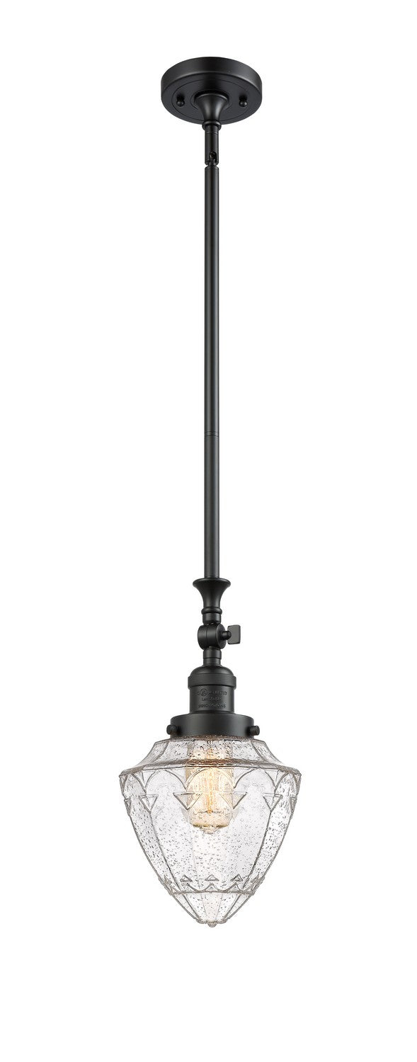 Innovations 206-BK-G664-7 One Light Mini Pendant, Matte Black