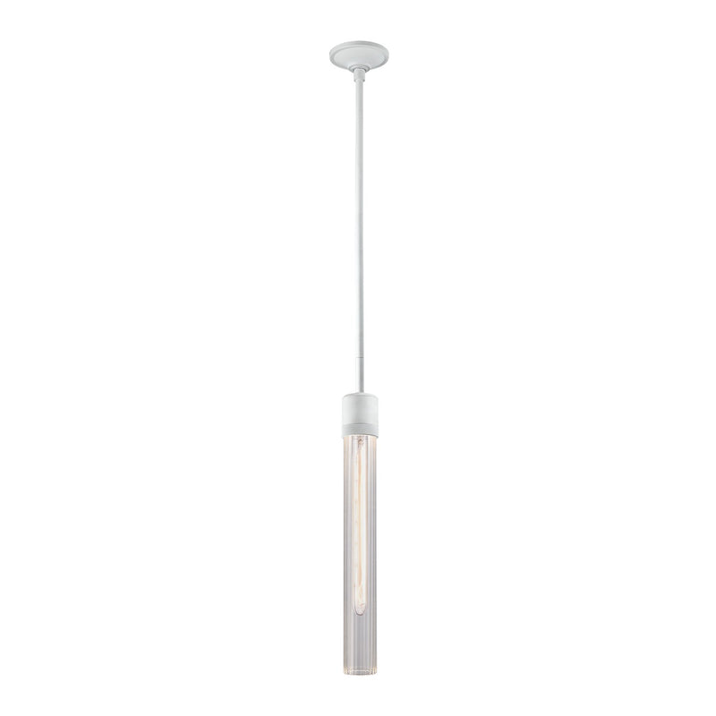Zeev Lighting P11706-E26-MW-G4 One Light Pendant, Matte White