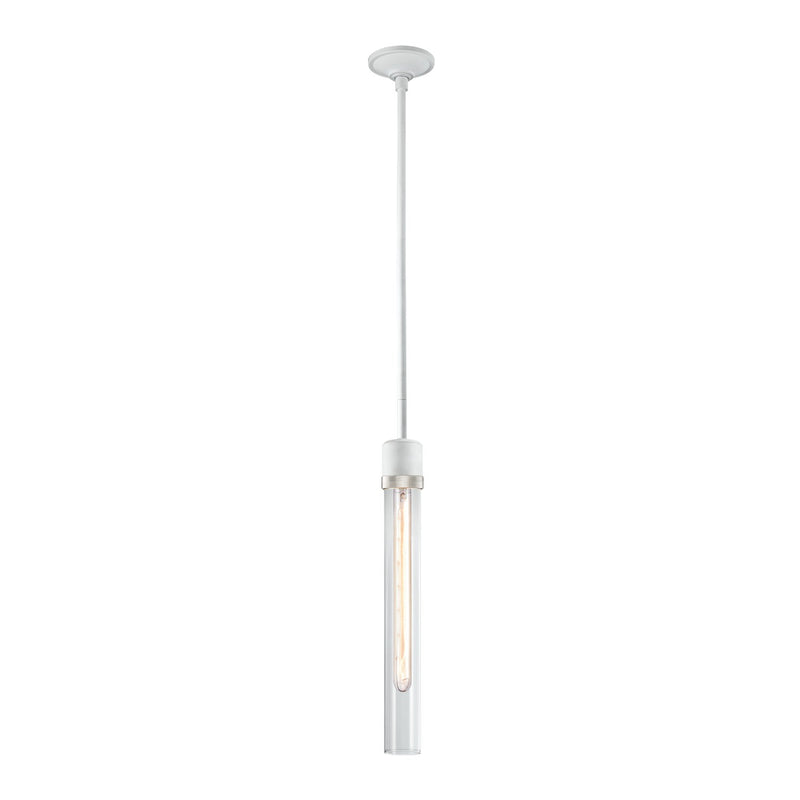 Zeev Lighting P11706-E26-MW-K-PN-G2 One Light Pendant, Matte White