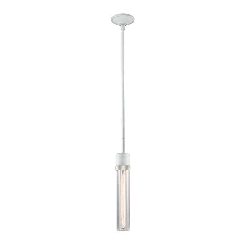 Zeev Lighting P11706-E26-MW-K-PN-G3 One Light Pendant, Matte White