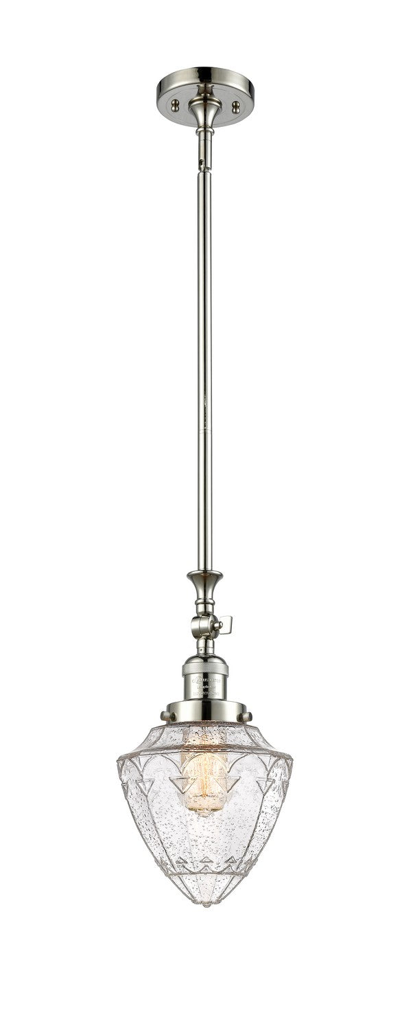Innovations 206-PN-G664-7 One Light Mini Pendant, Polished Nickel