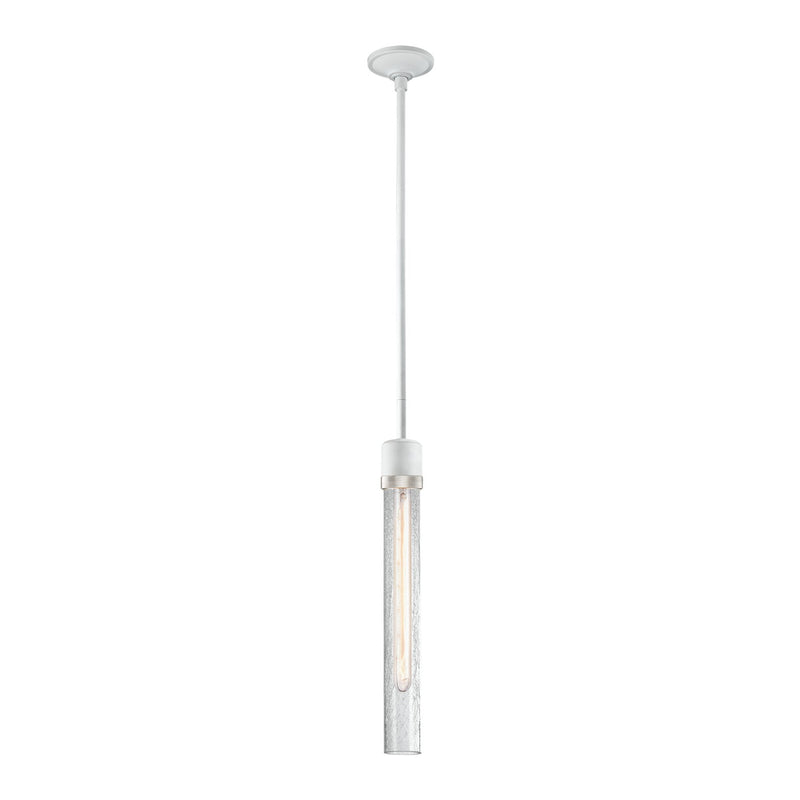 Zeev Lighting P11706-E26-MW-K-PN-G6 One Light Pendant, Matte White