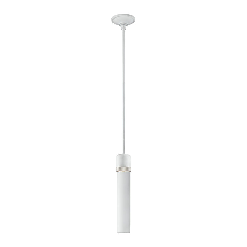 Zeev Lighting P11706-E26-MW-K-PN-G7 One Light Pendant, Matte White