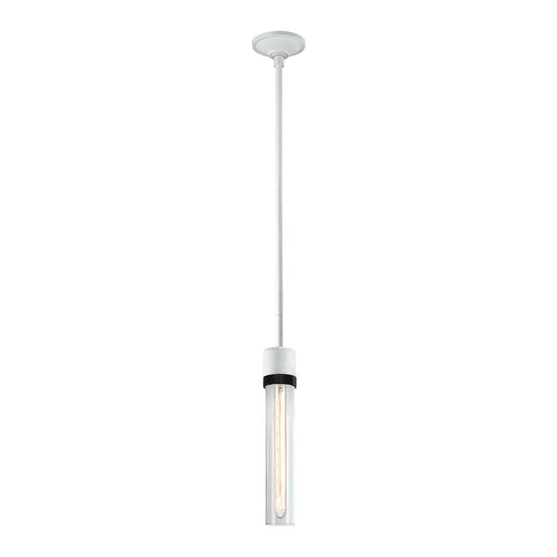 Zeev Lighting P11706-E26-MW-K-SBB-G1 One Light Pendant, Matte White
