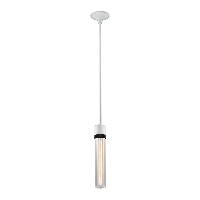 Zeev Lighting P11706-E26-MW-K-SBB-G3 One Light Pendant, Matte White