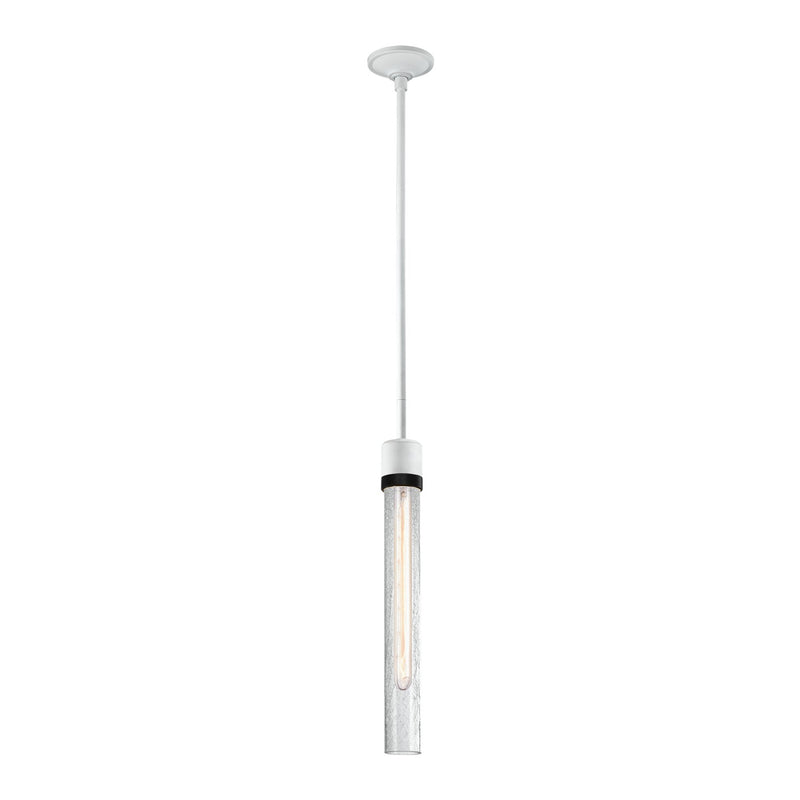 Zeev Lighting P11706-E26-MW-K-SBB-G6 One Light Pendant, Matte White