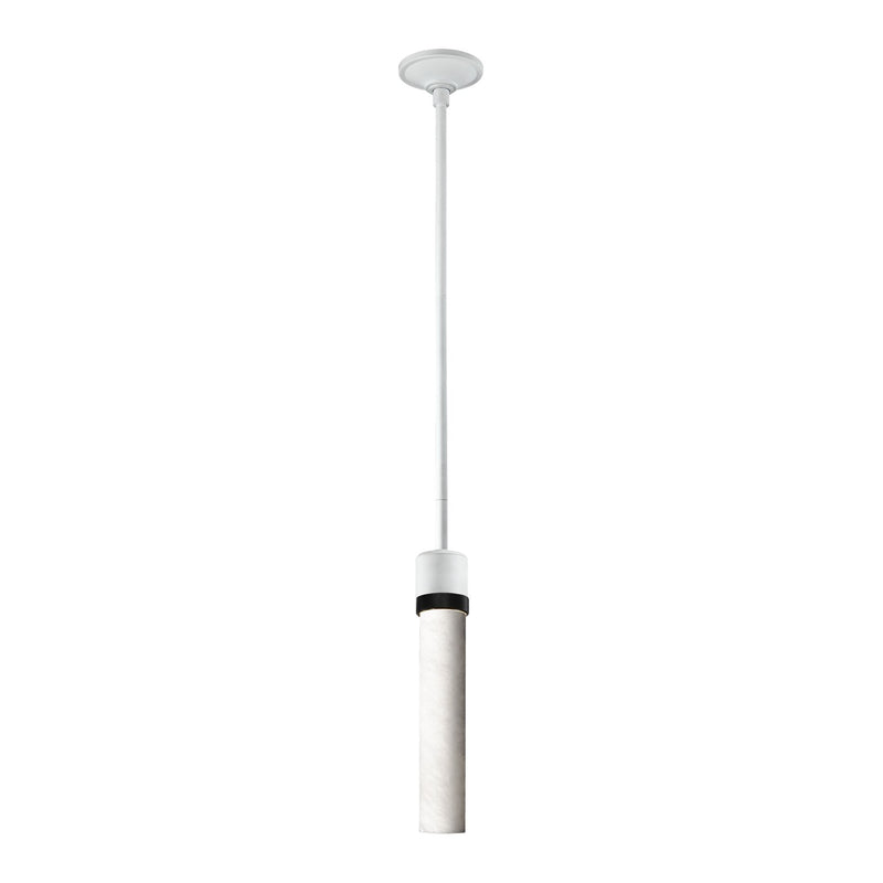 Zeev Lighting P11706-E26-MW-K-SBB-G9 One Light Pendant, Matte White