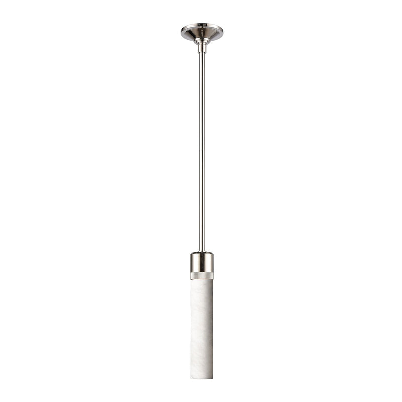 Zeev Lighting P11707-E26-PN-G9 One Light Pendant, Polished Nickel