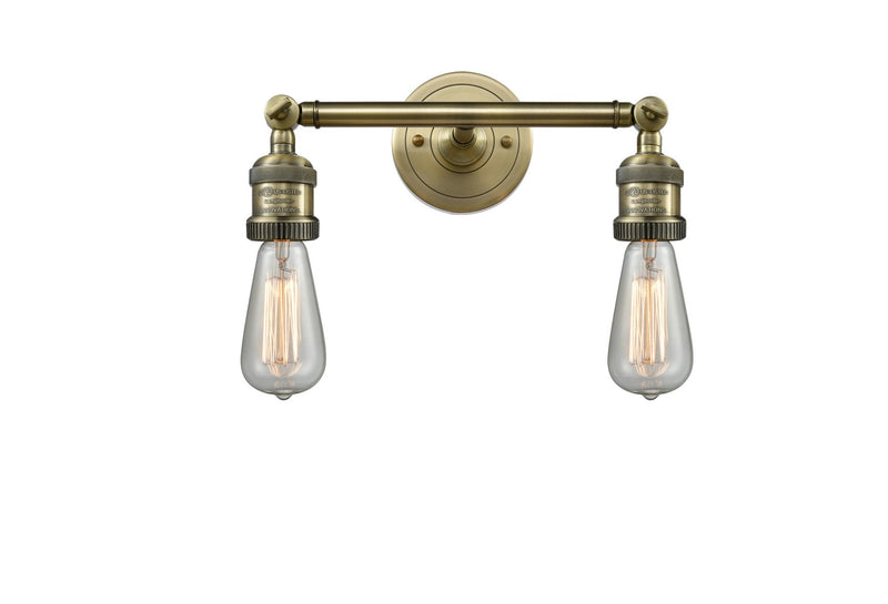Innovations 208-AB Two Light Bath Vanity, Antique Brass