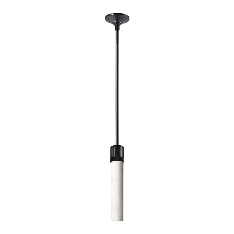 Zeev Lighting P11708-E26-SBB-G9 One Light Pendant, Satin Brushed Black