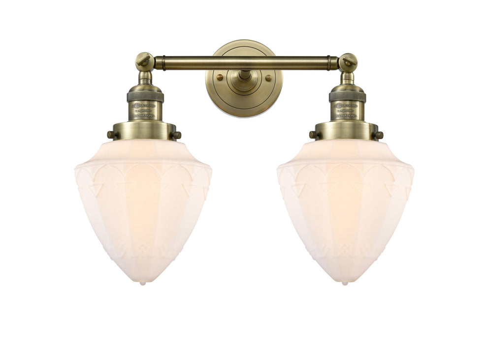 Innovations 208-AB-G661-7-LED LED Bath Vanity, Antique Brass