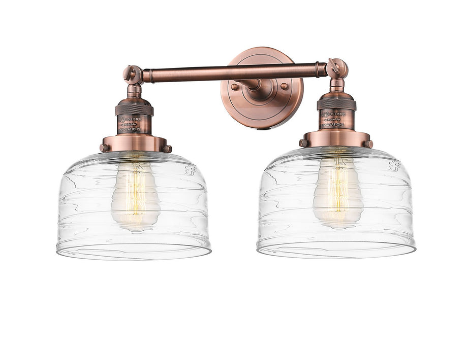 Innovations 208-AC-G713 Two Light Bath Vanity, Antique Copper