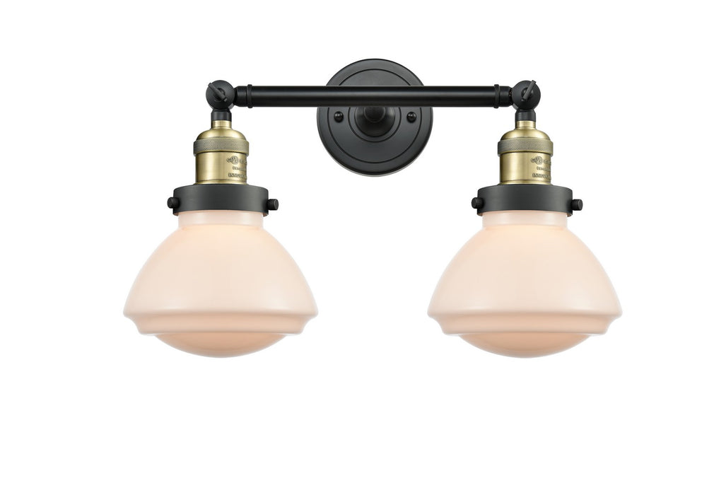 Innovations 208-BAB-G321 Two Light Bath Vanity, Black Antique Brass