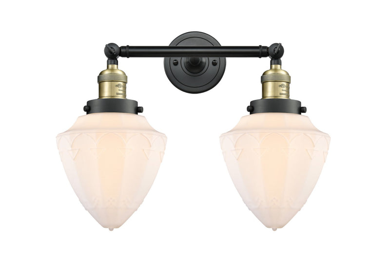 Innovations 208-BAB-G661-7 Two Light Bath Vanity, Black Antique Brass