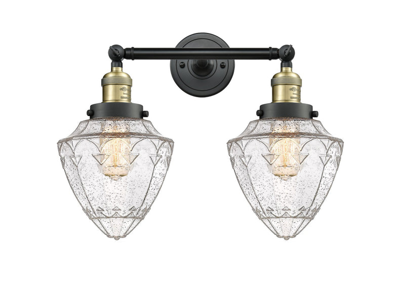 Innovations 208-BAB-G664-7 Two Light Bath Vanity, Black Antique Brass