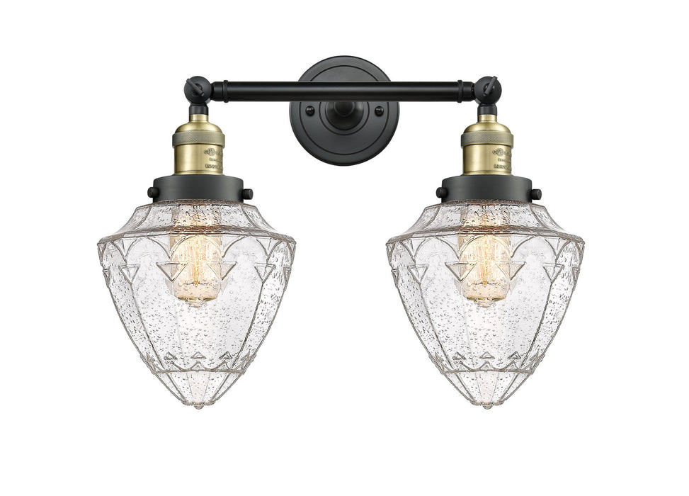Innovations 208-BAB-G664-7 Two Light Bath Vanity, Black Antique Brass