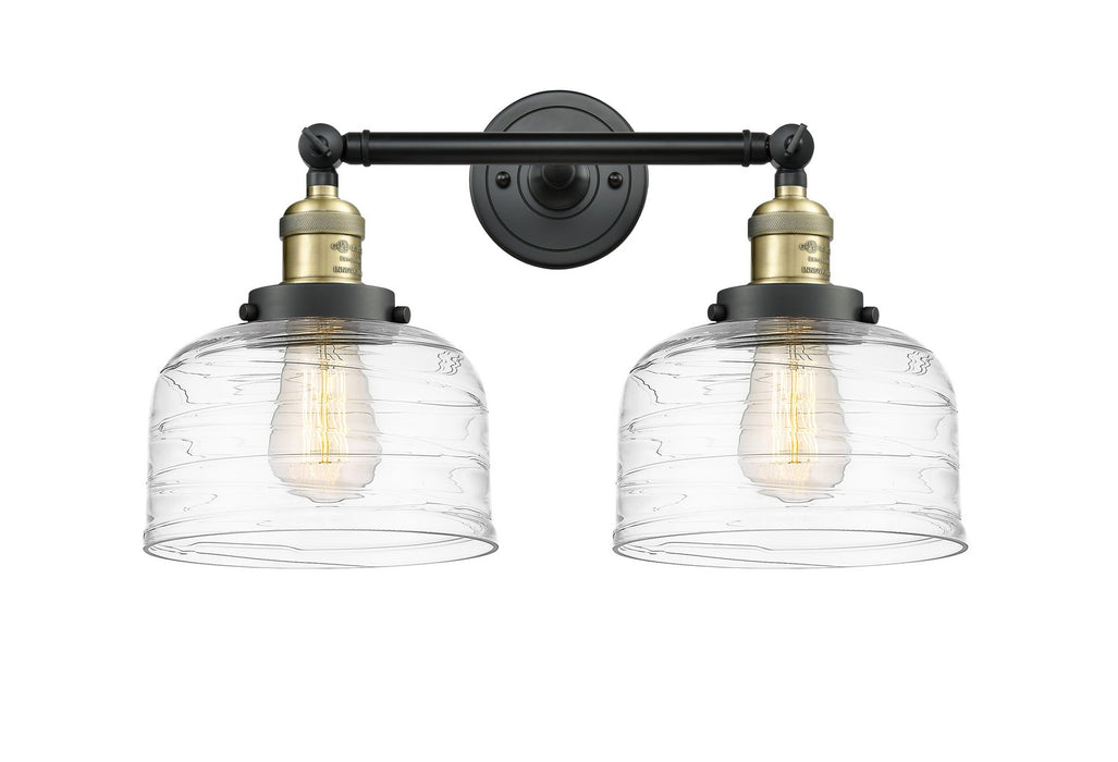 Innovations 208-BAB-G713 Two Light Bath Vanity, Black Antique Brass