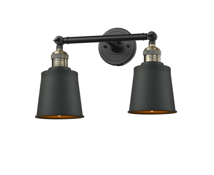 Innovations 208-BAB-M9-AB Two Light Bath Vanity, Black Antique Brass