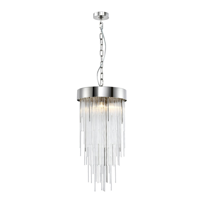 Zeev Lighting P30009-4-PN Four Light Pendant, Polished Nickel