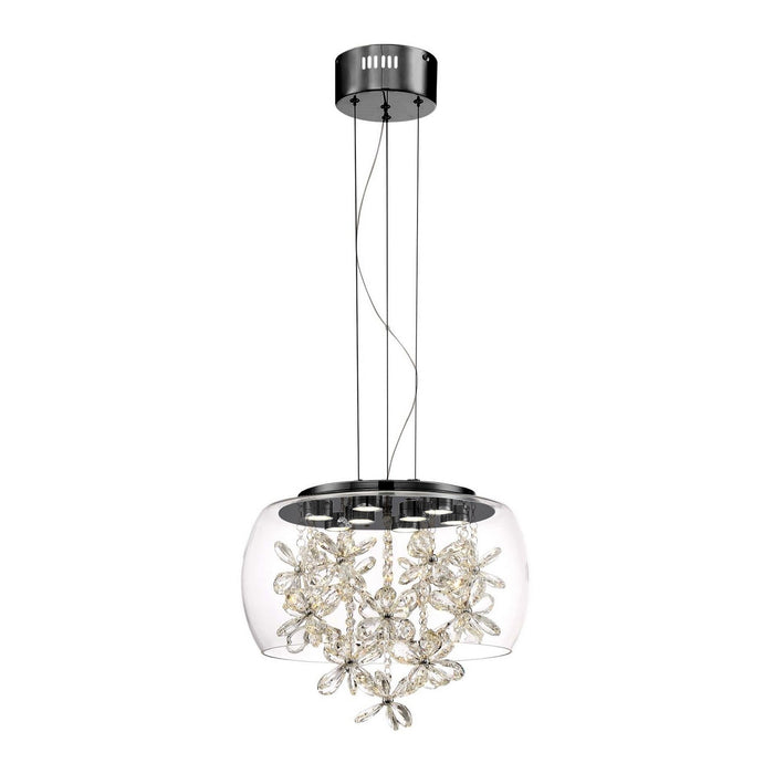 Zeev Lighting P30111-LED-MBK LED Pendant, Matte Black