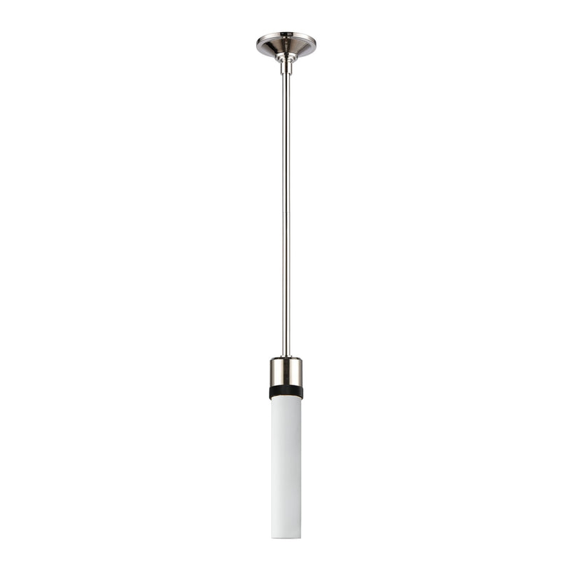 Zeev Lighting P11707-E26-PN-K-SBB-G7 One Light Pendant, Polished Nickel