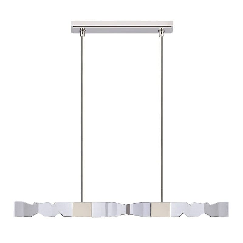 Zeev Lighting PL11339-LED-49-3x3-PN LED Linear Pendant, Polished Nickel