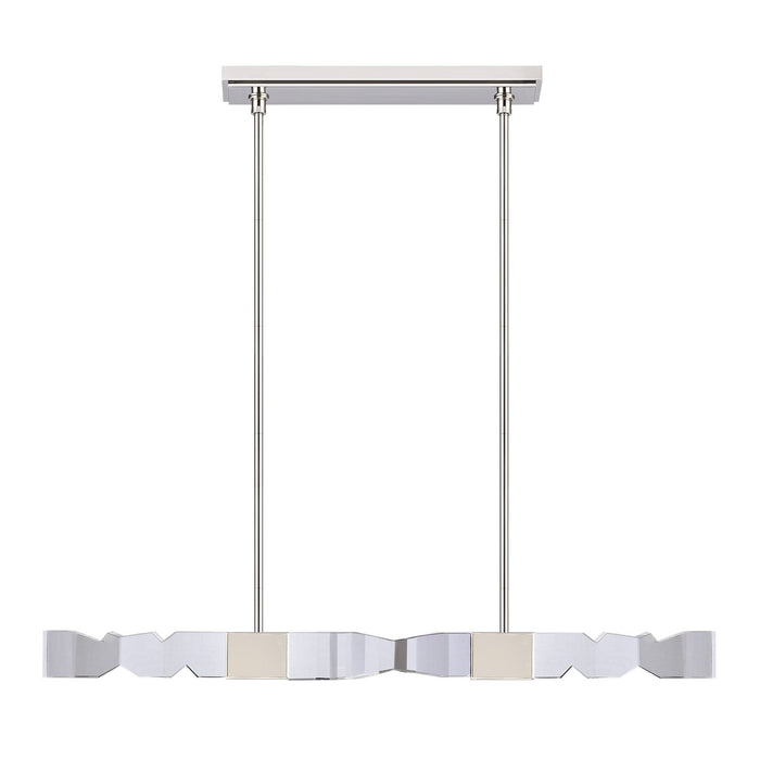 Zeev Lighting PL11339-LED-49-3x3-PN LED Linear Pendant, Polished Nickel