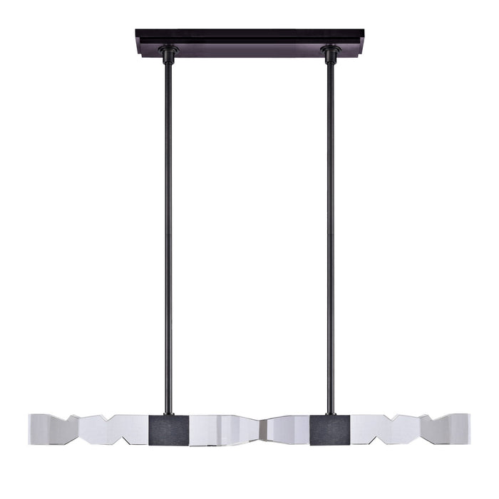 Zeev Lighting PL11340-LED-49-3x3-SBB LED Linear Pendant, Satin Brushed Black