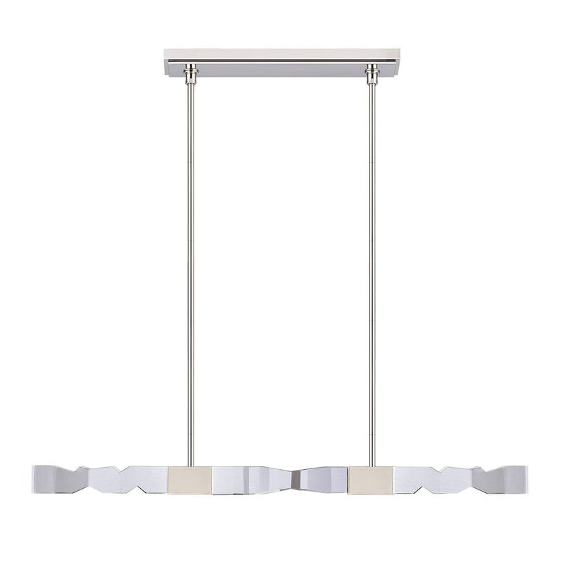 Zeev Lighting PL11347-LED-49-2x2-PN LED Linear Pendant, Polished Nickel