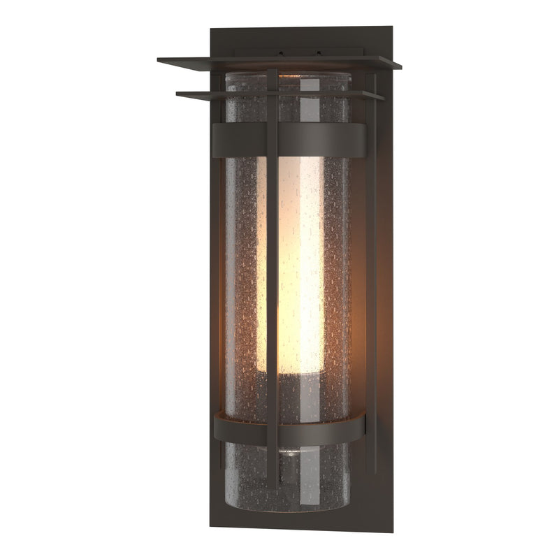 Hubbardton Forge 305997-SKT-77-ZS0655 One Light Outdoor Wall Sconce, Coastal Dark Smoke