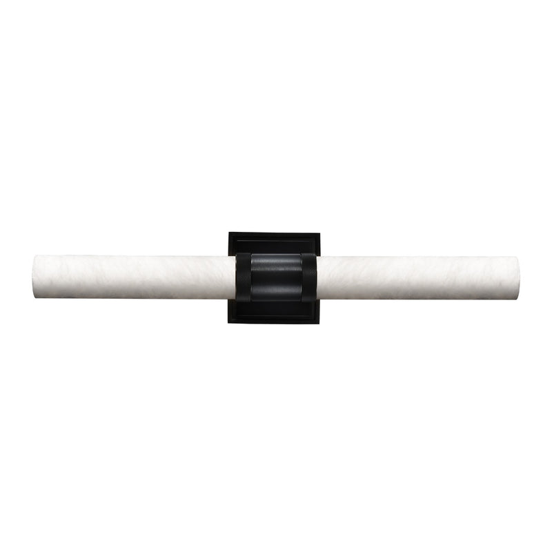 Zeev Lighting WS11753-E26-2-SBB-G9 Two Light Wall Sconce, Satin Brushed Black