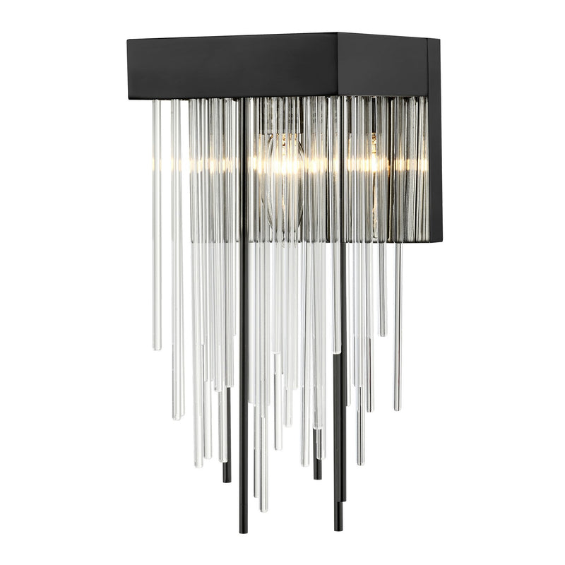 Zeev Lighting WS70053-1-SBB One Light Wall Sconce, Satin Brushed Black